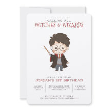 Simple Harry Potter Invitation d'anniversaire