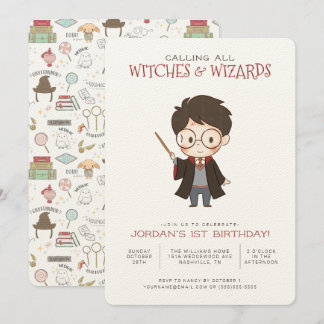 Simple Harry Potter Invitation d'anniversaire