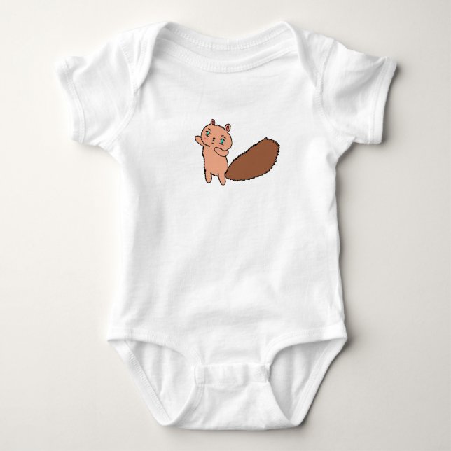 Simple haut bébé écureuil sauteur (Devant)