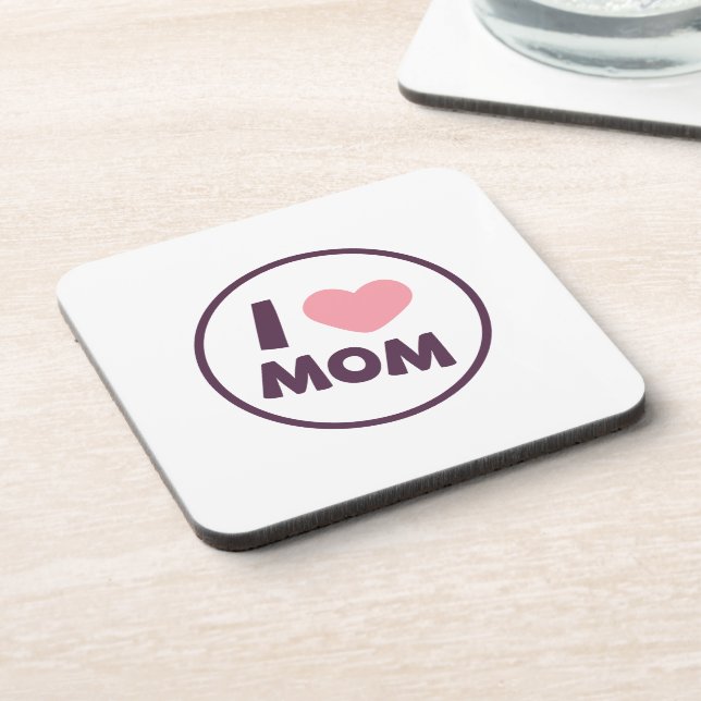 Simple I Love Maman's Day | DESSOUS DE VERRE (Côté gauche)