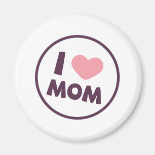 Simple I Love Maman's Day   Magnet