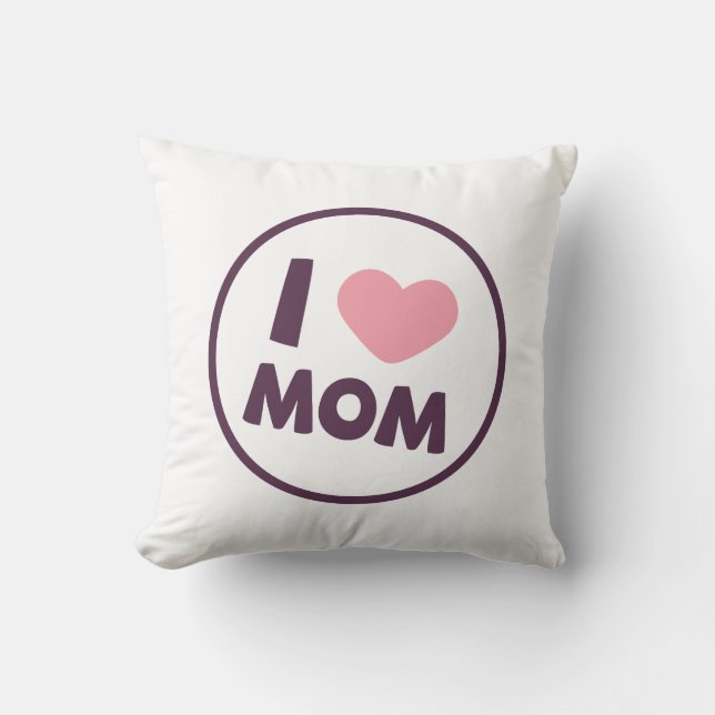 Simple I Love Maman's Day | Oreiller (Recto)