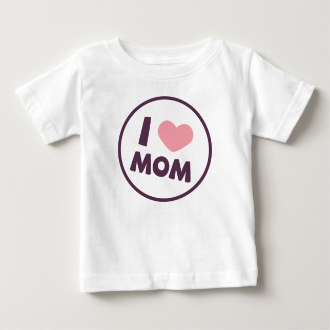 Simple I Love Maman's Day | T-shirt Ruffle (Devant)