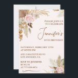 Simple invitation à 15e anniversaire Boho Floral m<br><div class="desc">Simple invitation à 15e anniversaire Boho moderne Floral Aquarelle</div>