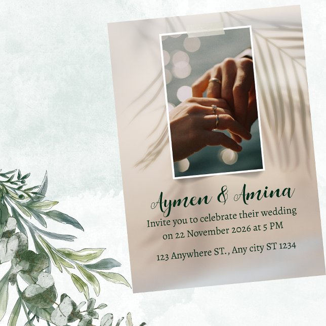 Simple invitation au mariage (Créateur téléchargé)