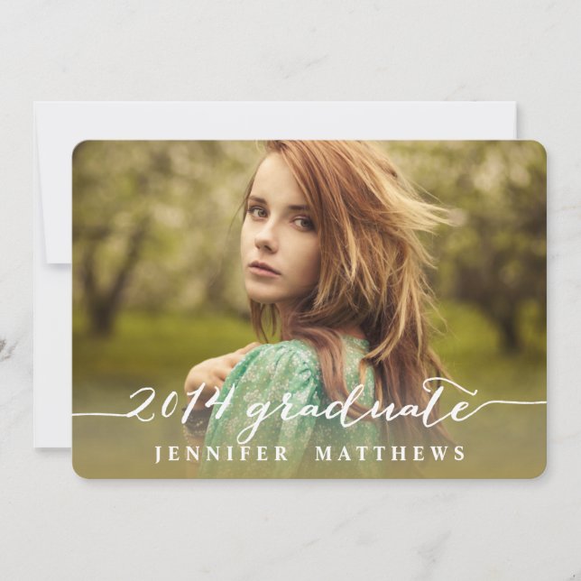  Simple| Invitation du groupe de diplômés (Devant)