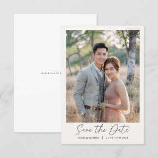 Simple invitation minimaliste pour Sauvegarder la 