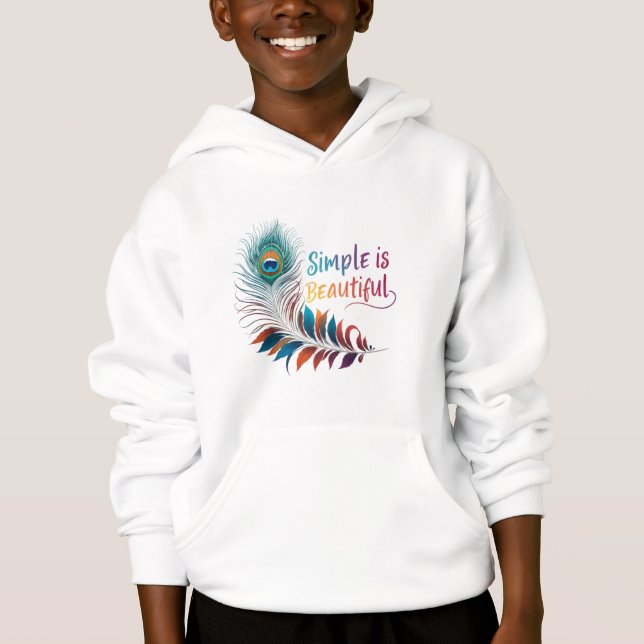 Simple is Beautity - Sweat - shirt à capuche de re (Devant)