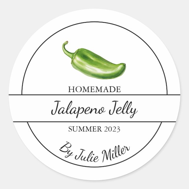 Simple Jalapeno Jelly Étiquette (Devant)