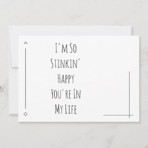 Simple « Je suis tellement Heureux que Tu sois dan