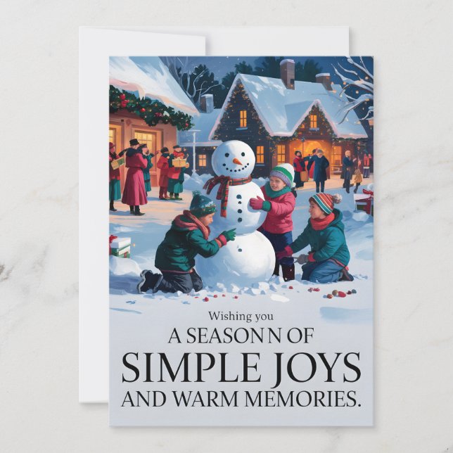 Simple Joie - Carte de Noël (Devant)