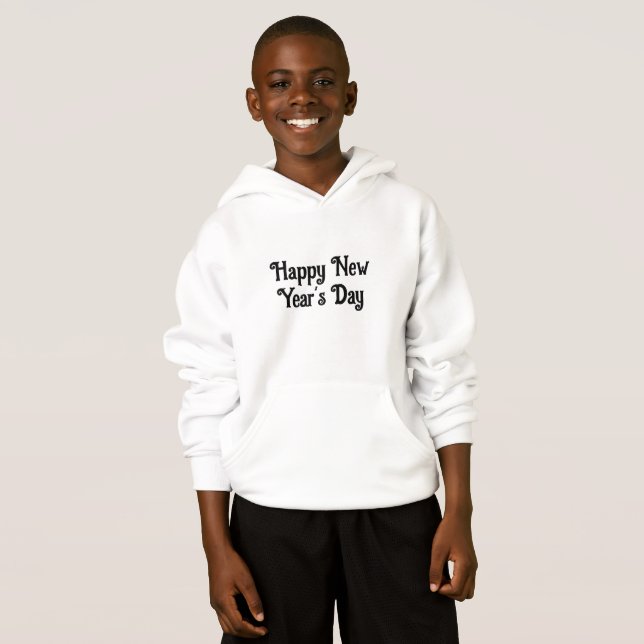Simple Joyeux Jour de l'An Design de typographie (Devant entier)