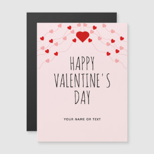 Simple Joyeux Valentines Jour Rose Coeurs à cordes