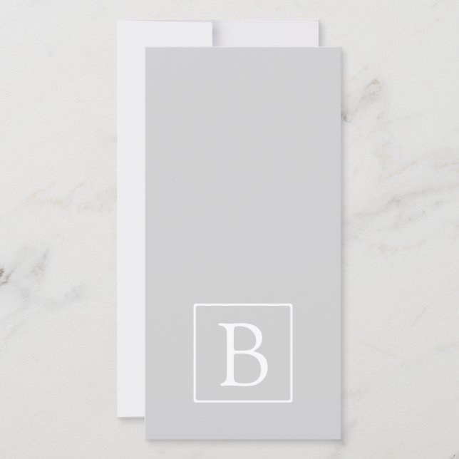 Simple Light Grey monogram (Devant)