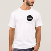 Simple Logo and Text Business T-Shirt (Devant)