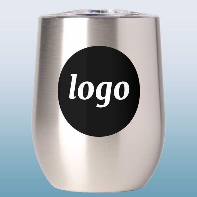 Simple logo d'entreprise, marquage promotionnel (Simple logo business branding promotional thermal wine tumbler)