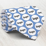 Simple Logo Entreprise Cravate Bleue Cou<br><div class="desc">Conception de logo simple pour favoriser la fidélité à la marque et promouvoir votre petite entreprise. Remplacez le logo par le vôtre et changez la couleur de fond dans l'outil de conception pour personnaliser.</div>