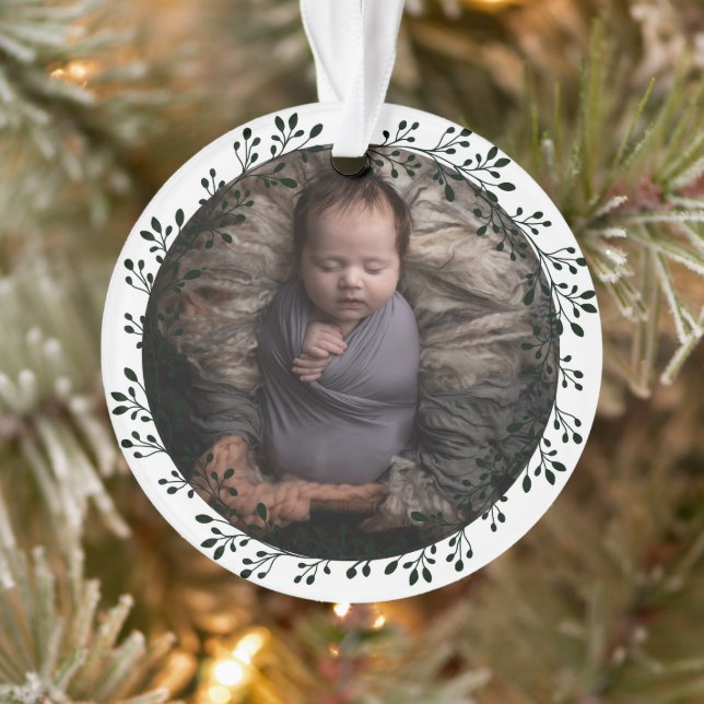 Simple Ma première photo de bébé personnalisée de  (Arbre)