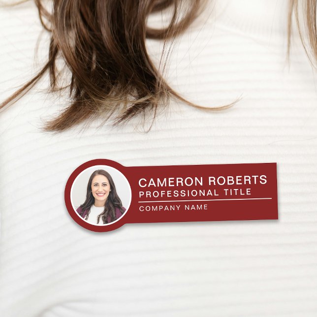 Simple magnétique badge photo employé bordeaux (Créateur téléchargé)