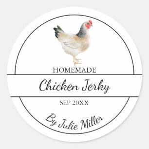 Simple maison de poulet Jerky Étiquette