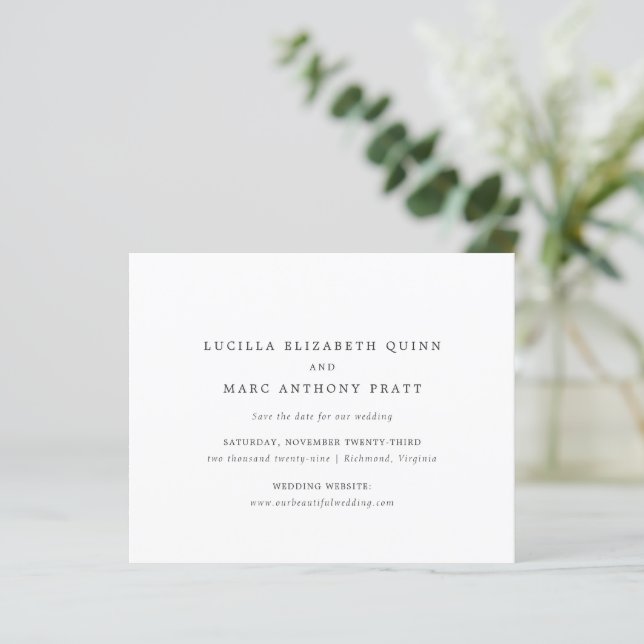 Simple Mariage à Petit Budget Timeless Save the Da (Debout devant)