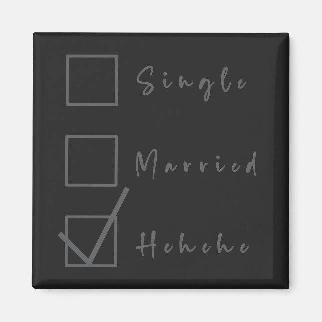 Simple, Marié, Hehehe Funny Relation Magnet (Devant)