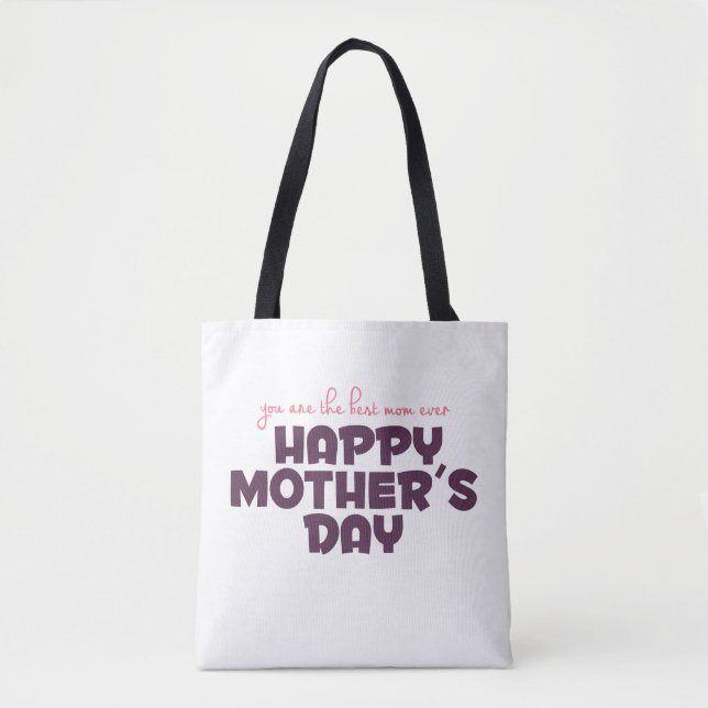 Simple Meilleure maman Sac fourre-tout de la Fête  (Devant)