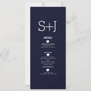 Simple Menu de Mariage Minimaliste au Chocolat Nav