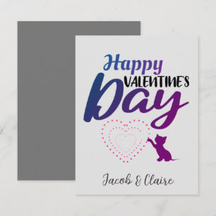 Simple mignonne coeur Joyeux Valentines jour Coupl