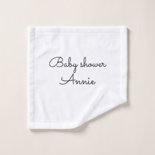 simple minimal ajoutez votre nom texte baby shower