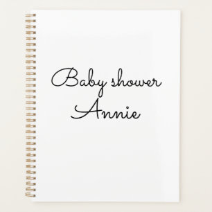 simple minimal ajoutez votre nom texte baby shower
