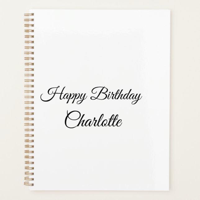 SIMPLE MINIMAL.CUTIE AJOUTER NOM BÉBÉ joyeux anniv (Devant)