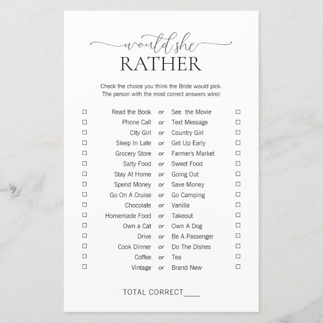 Simple Minimal Voudrait-Elle Plutôt Fête des marié (Devant)