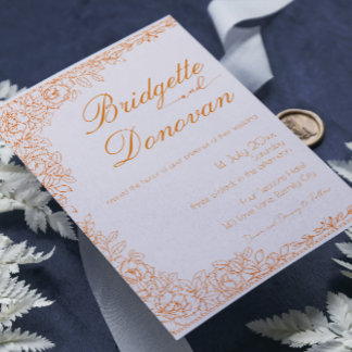 Simple minimaliste Faire-part de mariage en terre