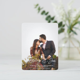 Simple minimaliste Invitation photo personnalisé