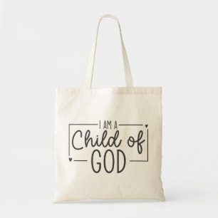 Simple minimaliste Je suis un enfant de Dieu Sac f