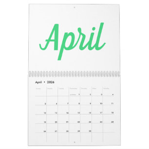 Simple minimaliste moderne coloré Calendrier 2023