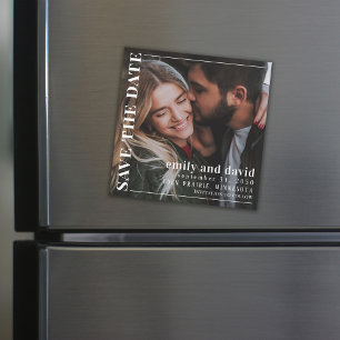 Simple minimaliste moderne Enregistrer la date mag