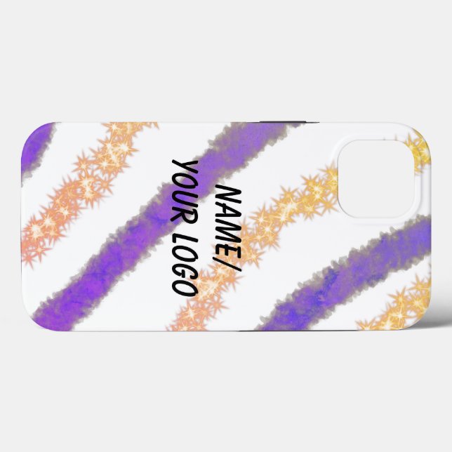 simple minimum ajouter votre logo nom Coque aquare (Verso (horizontal))