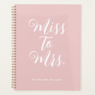 Simple Miss à Mme Modern Wedding planner Carnet