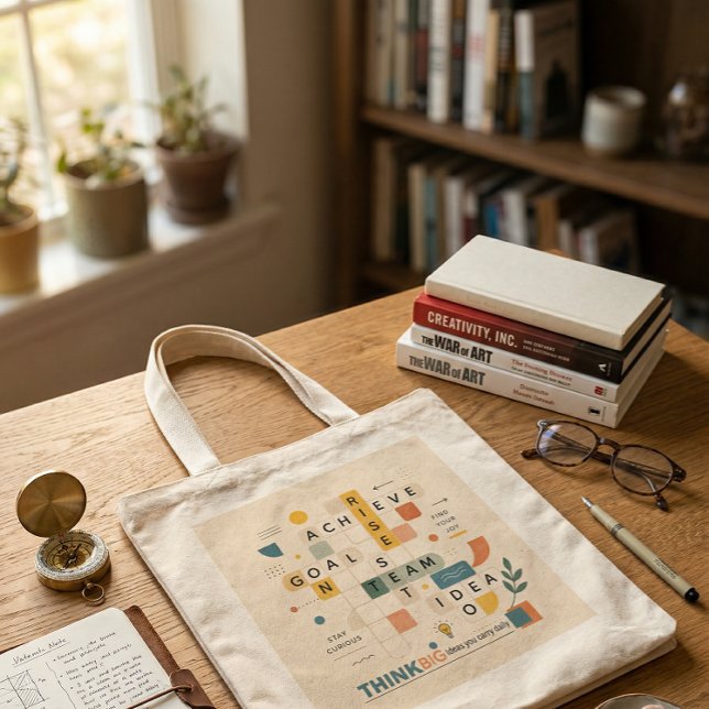 Simple modern contemporary trendy cool tote bag (Créateur téléchargé)