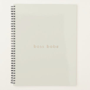 Simple moderne Beige 2024 Planner Boss Babe