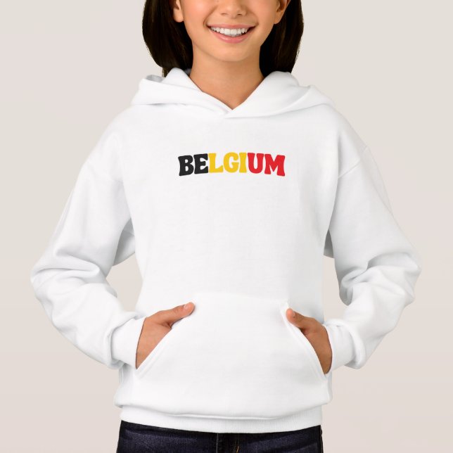 Simple Moderne Belgique National Drapeau Vêtements (Devant)