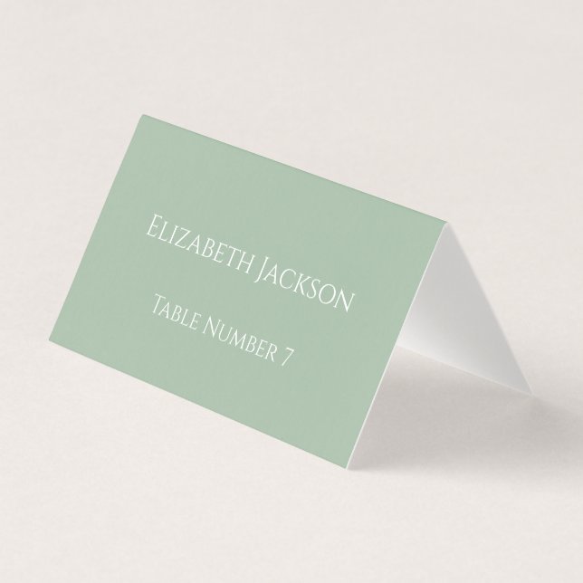 Simple Moderne Carte de Réception de Mariage Eucal (Front)
