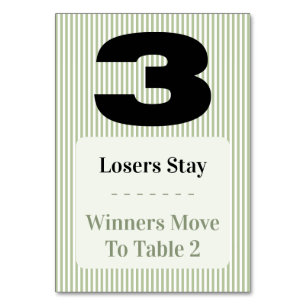 Simple Moderne Ensemble de Trois Cartes pour Table