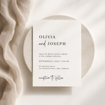 Simple Moderne et Minimaliste | Mariage