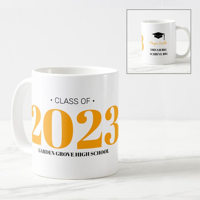 Simple moderne GRAD 20__ Graduation Café Mug (Créateur téléchargé)