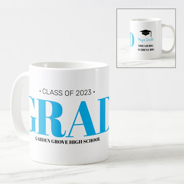 Simple moderne GRAD Graduation café Mug (Créateur téléchargé)