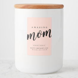 Simple moderne Jar/Conteneur Étiquette pour maman