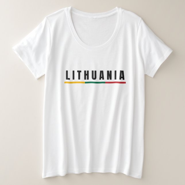 Simple Moderne Lituanie lietuva Drapeau Souvenir (Design devant)